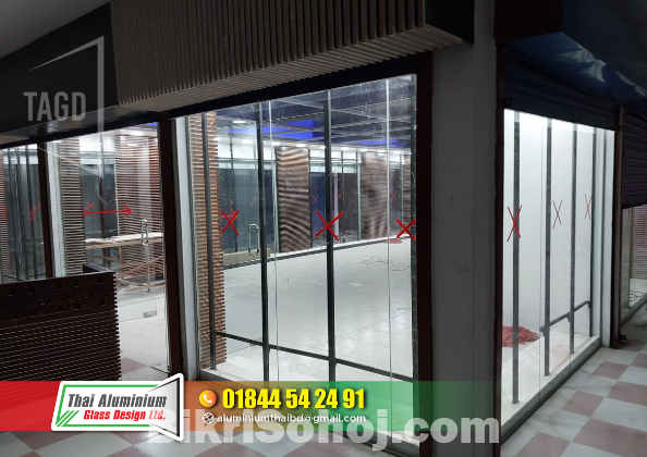 They are introducing our new line of glass partitions